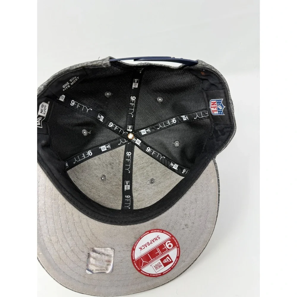 New Era Patriots Hat Heather Gray Adjustable‎ Baseball Cap NFL Football